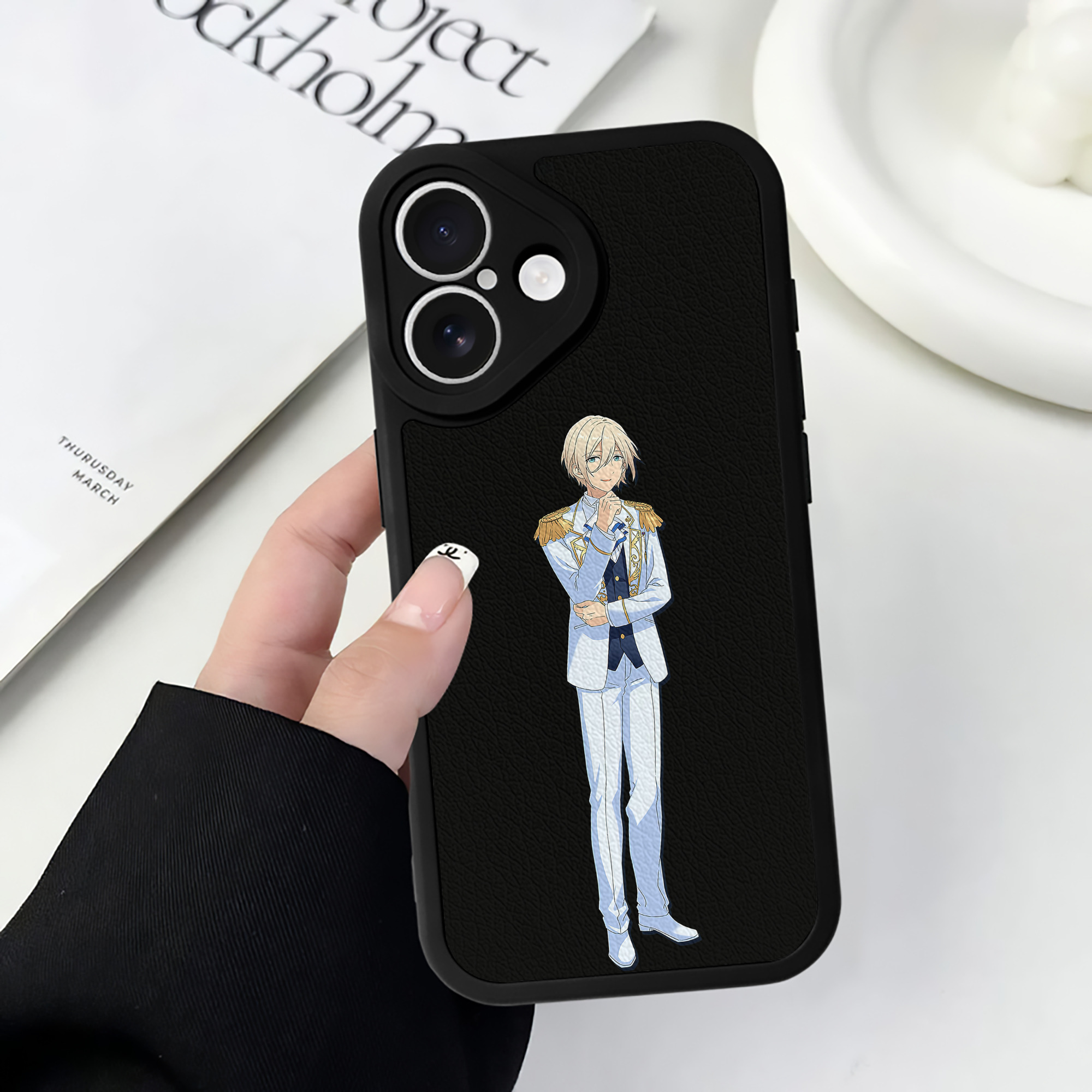 （画像用） あんさんぶるスターズ! Ensemble Stars 【iPhone 16シリーズ対応】シリコンスマホケース（レザー調） 材質：シリコン